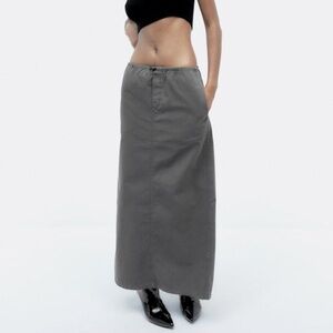 ZARA CARGO GREY SKIRT